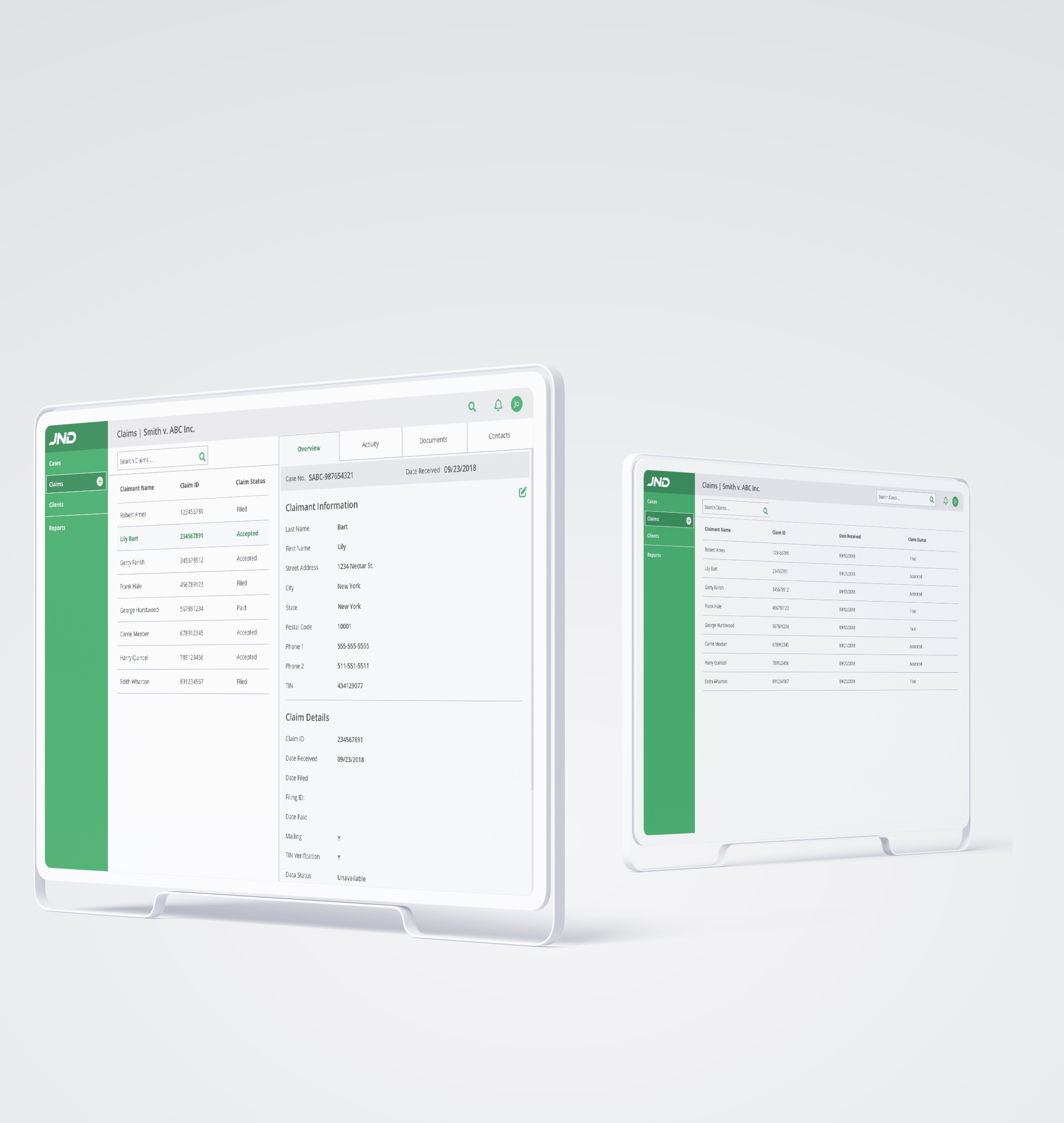JND Project Case Study Mockup